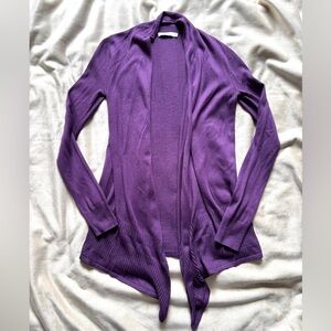 2 for $10 / Ricki's Vibrant Purple Open Cardigan